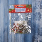 Ёлочные игрушки 6 шт. «Зимнее волшебство. Звезда блеск грация» пластик, 5×4.5 см, МИКС - Фото 3