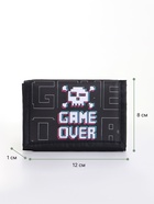 Кошелёк детский Выбражулька Game over, на липучке, чёрный - Фото 2