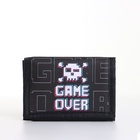 Кошелёк детский Выбражулька Game over, на липучке, чёрный - Фото 3
