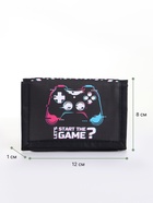 Кошелёк детский Выбражулька GAME, на липучке, чёрный - Фото 2
