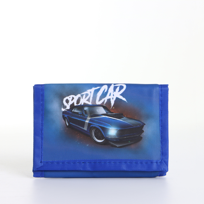 Кошелёк детский на липучке Выбражулька, синий - Фото 1