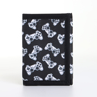 Кошелёк детский «Джойстики», на липучке, Выбражулька, чёрный - Фото 1