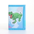 Кошелёк детский «Рэкс» Выбражулька, на липучке, голубой - Фото 3