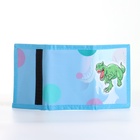 Кошелёк детский «Рэкс» Выбражулька, на липучке, голубой - фото 65544990