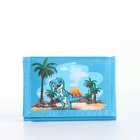 Кошелёк детский «Динозавр» Выбражулька, на липучке, голубой - Фото 3