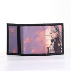 Кошелёк детский на липучке «Выбражулька», бежевый, сиреневый - фото 120403960