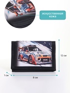 Кошелёк детский «Дрифт» Выбражулька, на липучке, чёрный - Фото 2