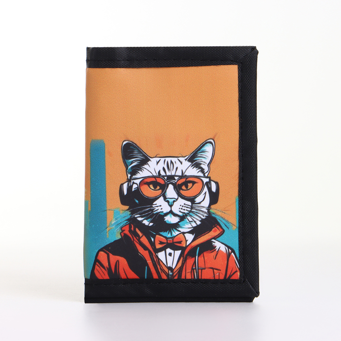 Кошелёк детский на липучке Выбражулька, оранжевый - Фото 1