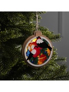 Подвеска световая «Снегири», 10 см, от батареек LR41×3, свечение тёплое белое - Фото 4