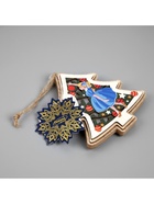 Подвеска световая «Девочка с игрушками», 11×12 см, от батареек LR41×3, свечение тёплое белое - Фото 7