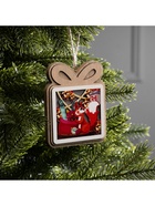 Подвеска световая «Белочка с подарками», 11×9 см, от батареек LR41×3, свечение тёплое белое - Фото 5