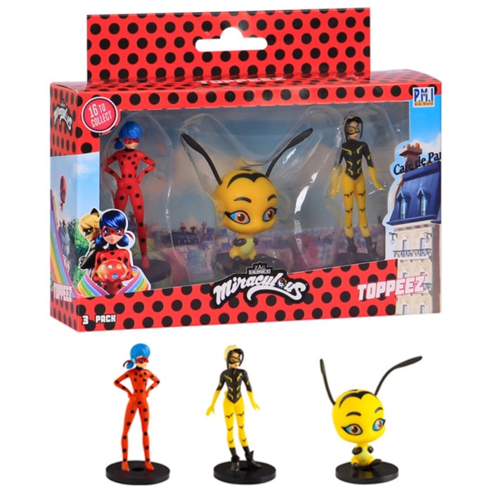 Набор фигурок Miraculous «Ледибаг, Леди Пчела, Поллен», 3 шт - Фото 1