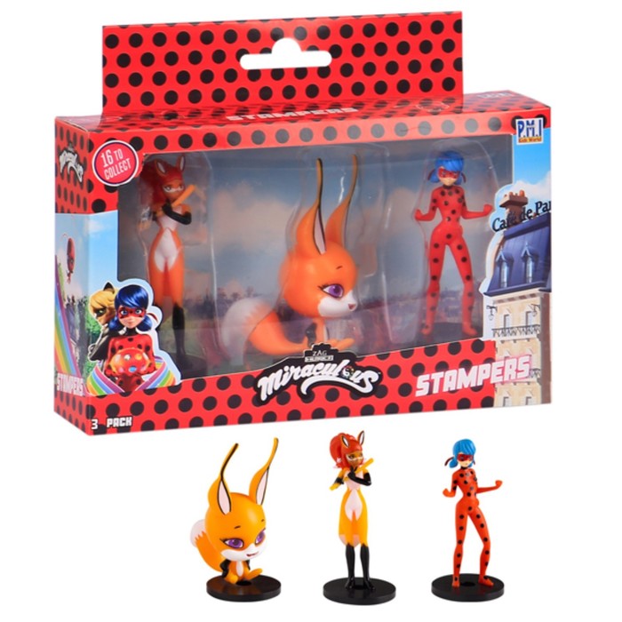 Набор фигурок Miraculous «Триккс, Рина Руж, Леди Баг», 3 шт - Фото 1