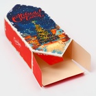 Коробка - конфета новогодняя подарочная складная «С Новым годом», 14×22×8 см - Фото 3