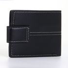 Портмоне мужское на кнопке, чёрное - Фото 8