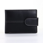 Портмоне мужское на кнопке, чёрное - Фото 7
