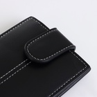 Портмоне мужское на кнопке, чёрное - Фото 5