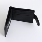 Портмоне мужское на кнопке, чёрное - Фото 4