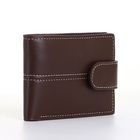 Портмоне мужское на кнопке, цвет коричневый - Фото 9