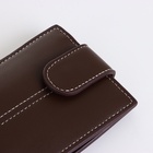 Портмоне мужское на кнопке, цвет коричневый - Фото 6