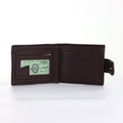 Портмоне мужское на кнопке, цвет коричневый - Фото 2