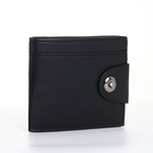 Портмоне мужское, отделение на молнии, на магните, чёрное - Фото 9