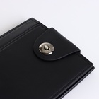 Портмоне мужское, отделение на молнии, на магните, чёрное - Фото 6