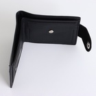 Портмоне мужское, отделение на молнии, на магните, чёрное - Фото 4