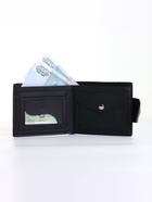 Портмоне мужское, отделение на молнии, на магните, чёрное - Фото 2