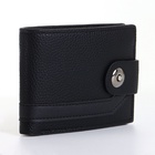 Портмоне мужское на магните, чёрное - Фото 9