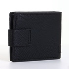 Портмоне мужское на магните, чёрное - Фото 3