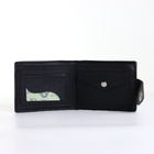 Портмоне мужское на магните, чёрное - Фото 5
