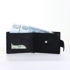 Портмоне мужское на магните, чёрное - Фото 4