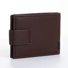 Портмоне мужское на магните, коричневое - Фото 7