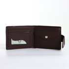 Портмоне мужское на магните, коричневое - Фото 3