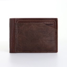 Портмоне мужское без застёжки, коричневое - Фото 8