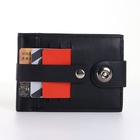 Портмоне мужское на магните, чёрное - Фото 8