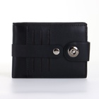 Портмоне мужское на магните, чёрное - Фото 9
