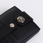 Портмоне мужское на магните, чёрное - Фото 5