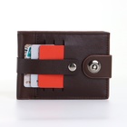 Портмоне мужское на магните, коричневое - Фото 8