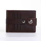 Портмоне мужское на магните, коричневое - Фото 9