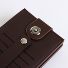 Портмоне мужское на магните, коричневое - Фото 5