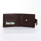 Портмоне мужское на магните, коричневое - Фото 3