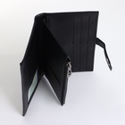 Портмоне мужское, на магните, чёрное - Фото 5