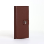Портмоне мужское, на магните, три отделения, коричневое - Фото 8