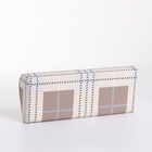 Футляр для очков на магните, в клетку, размер 16×6×3.3 см, бежевый - Фото 5