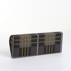 Футляр для очков на магните, в клетку, размер 16×6×3.3 см, чёрный/жёлтый - Фото 5