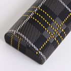 Футляр для очков на магните, в клетку, размер 16×6×3.3 см, чёрный/жёлтый - Фото 4