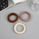 Резинки для волос QF «Махрушка спорт», набор 3 шт., нежность стиль, 5 см - Фото 2