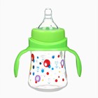 Бутылочка для кормления Крошка Я, широкое горло, Ø50 мм, от 0 мес., 150 мл, зеленый - Фото 3